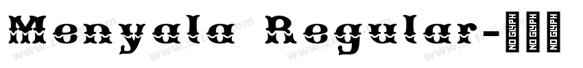 Menyala Regular字体转换